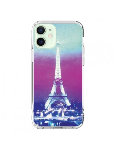 Coque iPhone 12 Mini Tour Eiffel Night - Mary Nesrala