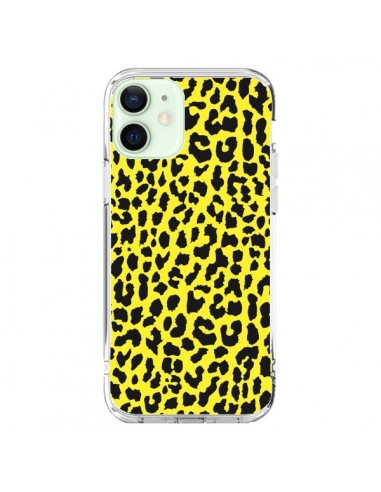 Coque iPhone 12 Mini Leopard Jaune - Mary Nesrala