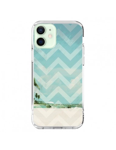 Coque iPhone 12 Mini Chevron Beach Dreams Triangle Azteque - Mary Nesrala