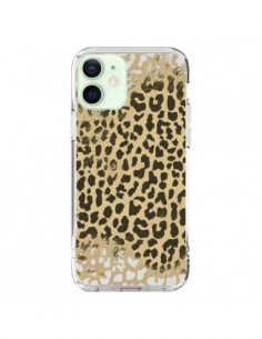 Cover iPhone 12 Mini Leopardo Dorato Golden - Mary Nesrala