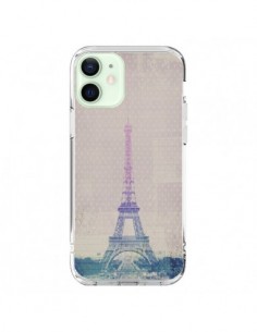 Cover iPhone 12 Mini I Love Paris Tour Eiffel Amore -...