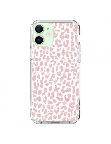 Coque iPhone 12 Mini Leopard Rose Corail - Mary Nesrala