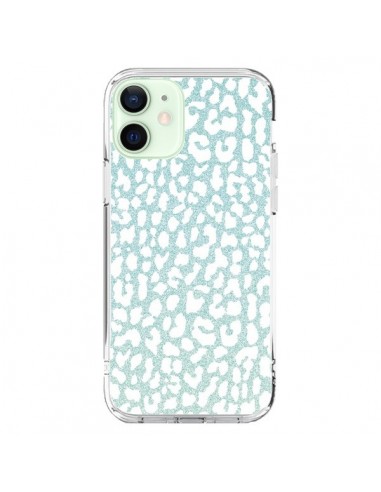 Coque iPhone 12 Mini Leopard Winter Mint - Mary Nesrala