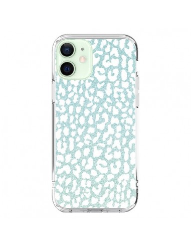 Cover iPhone 12 Mini Leopardo Inverno Mint - Mary Nesrala