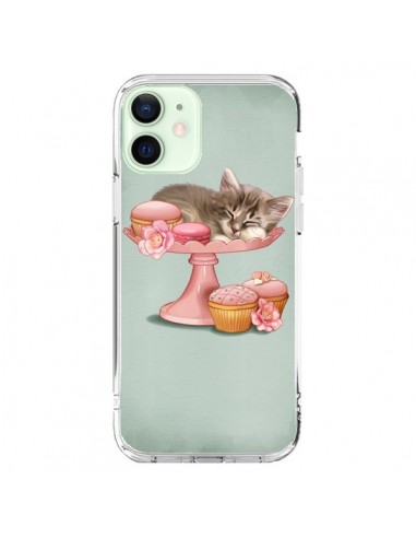 Cover iPhone 12 Mini Gattoon Gatto Kitten Biscotto Cupcake - Maryline Cazenave