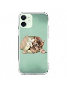 Cover iPhone 12 Mini Gattoon Gatto Kitten Boite Caramella...