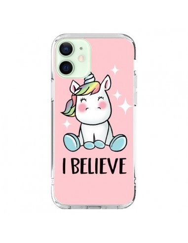 iPhone 12 Mini Case Unicorn I Believe - Maryline Cazenave