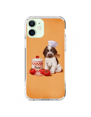 Coque iPhone 12 Mini Chien Dog Pates Pasta Cuisinier - Maryline Cazenave