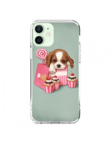 Coque iPhone 12 Mini Chien Dog Cupcake Gateau Boite - Maryline Cazenave