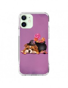 Cover iPhone 12 Mini Cane Halloween Strega Calderone...