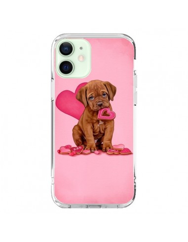 Coque iPhone 12 Mini Chien Dog Gateau Coeur Love - Maryline Cazenave