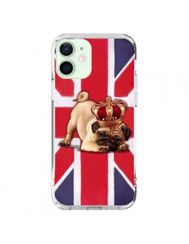 Cover iPhone 12 Mini Cane Inglese UK British Queen King Roi Reine - Maryline Cazenave