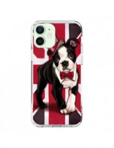 Cover iPhone 12 Mini Cane Inglese UK British Gentleman -...