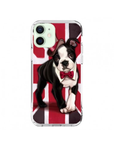 Coque iPhone 12 Mini Chien Dog Anglais UK British Gentleman - Maryline Cazenave