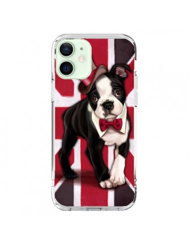 Cover iPhone 12 Mini Cane Inglese UK British Gentleman - Maryline Cazenave