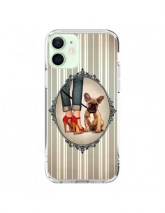 Coque iPhone 12 Mini Lady Jambes Chien Dog - Maryline...