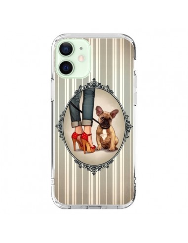 Coque iPhone 12 Mini Lady Jambes Chien Dog - Maryline Cazenave