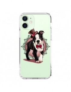Cover iPhone 12 Mini Cane Bulldog Dog Gentleman Papillon...