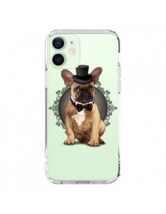 Cover iPhone 12 Mini Cane Bulldog Papillon Cappello...
