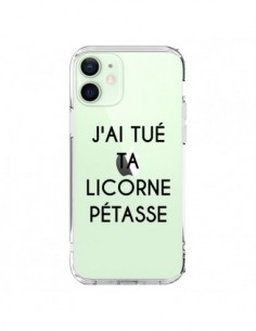 Coque iPhone 12 Mini Tué Licorne Pétasse Transparente -...