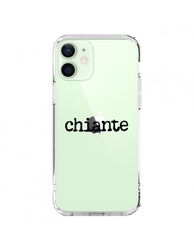 Coque iPhone 12 Mini Chiante Noir Transparente - Maryline Cazenave
