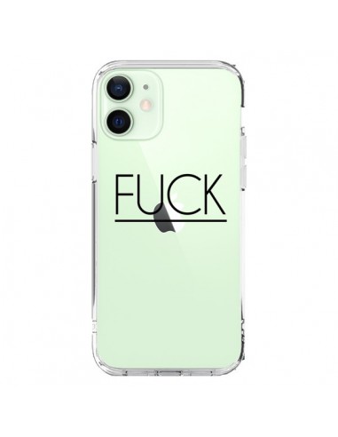 Coque iPhone 12 Mini Fuck Transparente - Maryline Cazenave