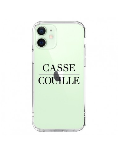 Coque iPhone 12 Mini Casse Couille Transparente - Maryline Cazenave