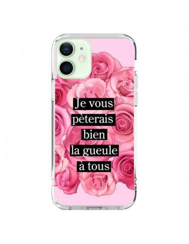 iPhone 12 Mini Case Je vous pèterais Flowers - Maryline Cazenave