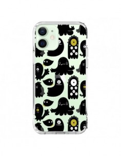 Coque iPhone 12 Mini Monsters Monstres Pattern...
