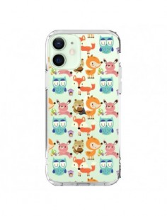 Cover iPhone 12 Mini Renard Ecureuil Coniglio Hibou...