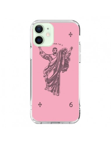 Coque iPhone 12 Mini God Pink Drake Chanteur Jeu Cartes - Mikadololo