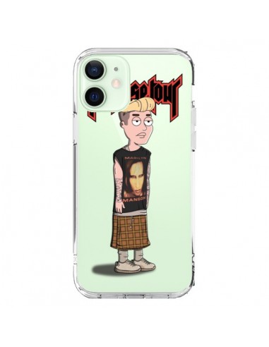 Coque iPhone 12 Mini Bieber Marilyn Manson Fan Transparente - Mikadololo