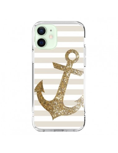 Cover iPhone 12 Mini Ancora Marina Oro - Monica Martinez