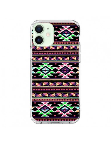 Coque iPhone 12 Mini Black Aylen Azteque - Monica Martinez