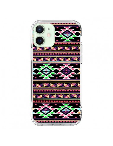 iPhone 12 Mini Case Black Aylen Aztec - Monica Martinez