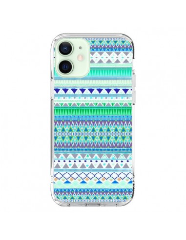 iPhone 12 Mini Case Chenoa Blue Aztec - Monica Martinez