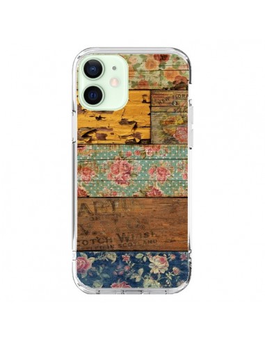 iPhone 12 Mini Case Barocco Style Wood - Maximilian San