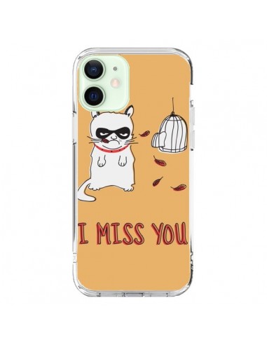 Cover iPhone 12 Mini Gatto I Miss You - Maximilian San