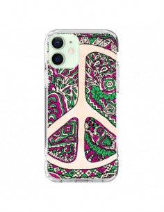 iPhone 12 Mini Case Peace and Love Aztec Vaniglia -...
