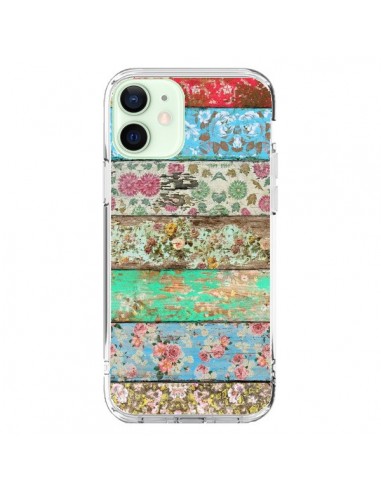 Coque iPhone 12 Mini Rococo Style Bois Fleur - Maximilian San