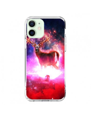 Coque iPhone 12 Mini Cosmic Deer Cerf Galaxy - Maximilian San