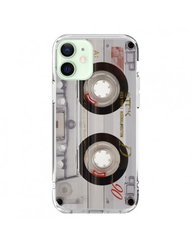 Coque iPhone 12 Mini Cassette Transparente K7 - Maximilian San