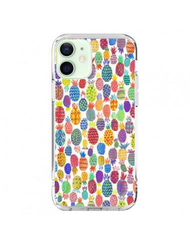 Coque iPhone 12 Mini Cute Pineapples - Ninola Design