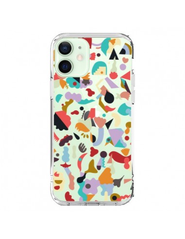 Coque iPhone 12 Mini Dreamy Animal Shapes White - Ninola Design