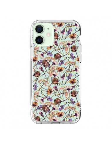 iPhone 12 Mini Case Dry Blue Flowers - Ninola Design