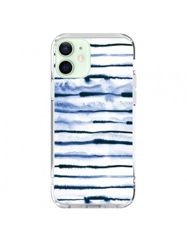 Coque iPhone 12 Mini Electric Lines White - Ninola Design