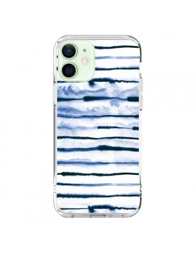 iPhone 12 Mini Case Electric Lines White - Ninola Design