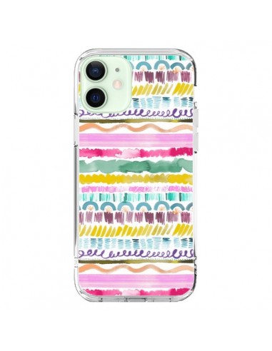 Coque iPhone 12 Mini Garlands Tribal - Ninola Design