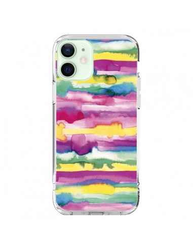 iPhone 12 Mini Case Gingham Vichy Pink - Ninola Design