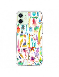 Coque iPhone 12 Mini Little Textured Dots White - Ninola...